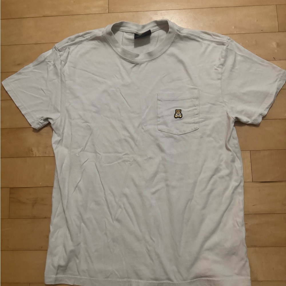 Teddy Fresh Unisex Classic White Tee with Bear Patch